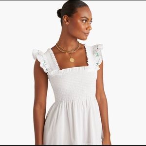 NWT Hill House Ellie Nap Dress White Embroidered XS